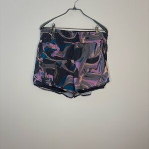 Avia Purple Blue Athletic Shorts Lightweight Comfort XL Activewear Gym Shorts